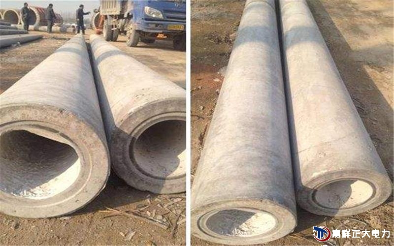 预应力电线杆为环形截面，分上、，中、下段，由主筋，内箍，外箍螺旋配筋，接头钢圈，端头钢圈和混凝土组成